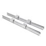 VEVOR Linear Rail Guide 2X SBR20-650mm Linear Slide Rail + 4 SBR20UU Block for Automated Machines and Equipments