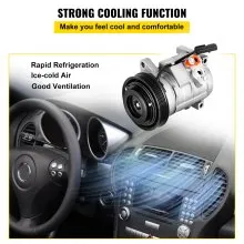 VEVOR CO 29001C 5005440AA 4710522 0610043 Universal Air Conditioner AC Compressor for Grand Caravan Town & Country A/C Compressor 471-0522 77374 78374 97343 98343