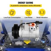 VEVOR CO 29001C 5005440AA 4710522 0610043 Universal Air Conditioner AC Compressor for Grand Caravan Town & Country A/C Compressor 471-0522 77374 78374 97343 98343
