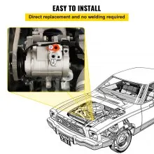 VEVOR CO 29001C 5005440AA 4710522 0610043 Universal Air Conditioner AC Compressor for Grand Caravan Town & Country A/C Compressor 471-0522 77374 78374 97343 98343