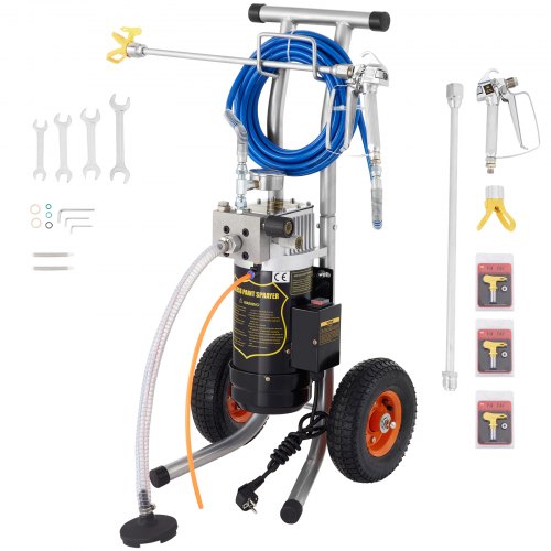 VEVOR 3.5HP Airless Paint Sprayer DIY Electric Spray Gun for Painting Machine 3.8L/min Extension Pole and Nozzle with 10M 15M Hose