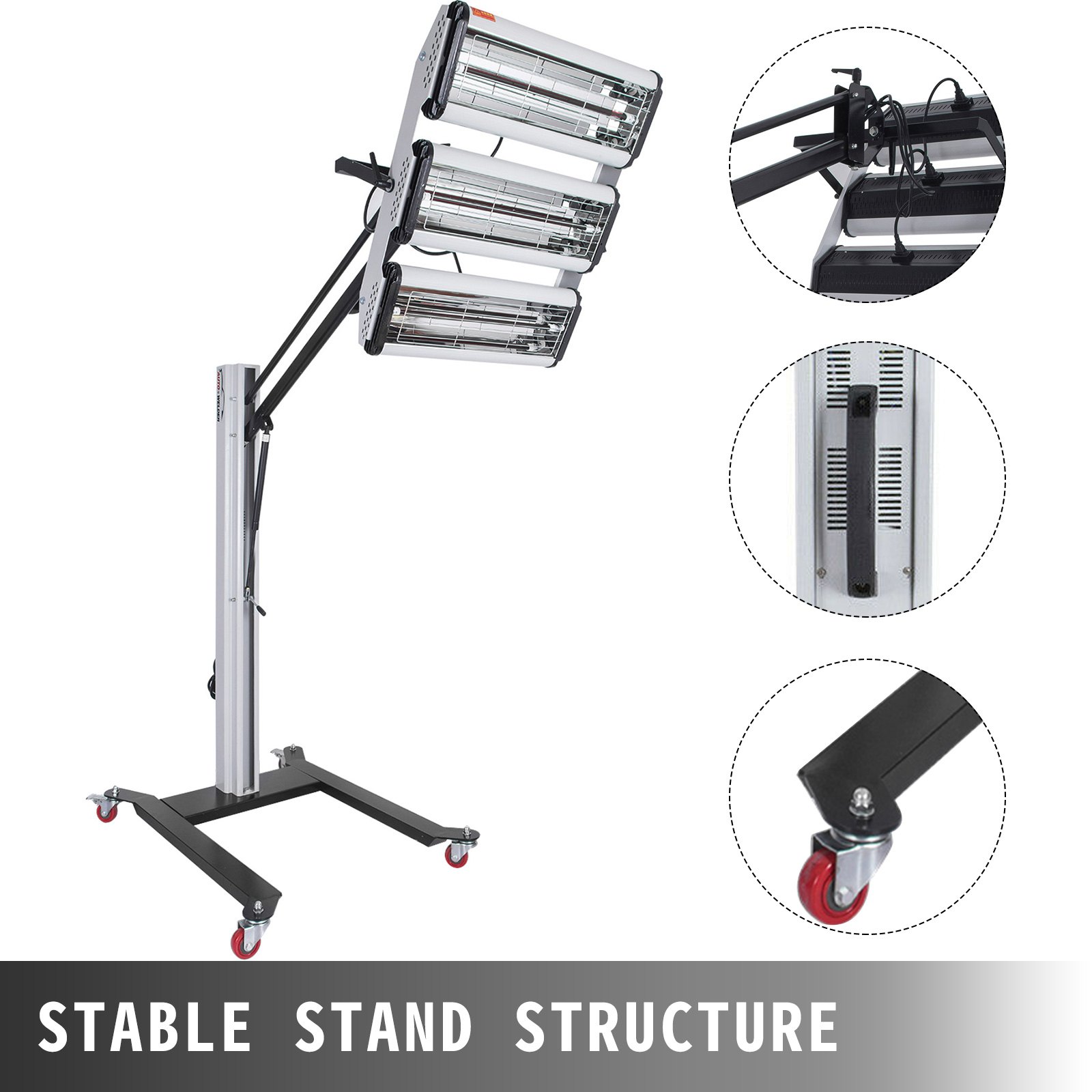 Top 3000w Spray Baking Booth Infrared Ir Paint Curing Heating Lamp