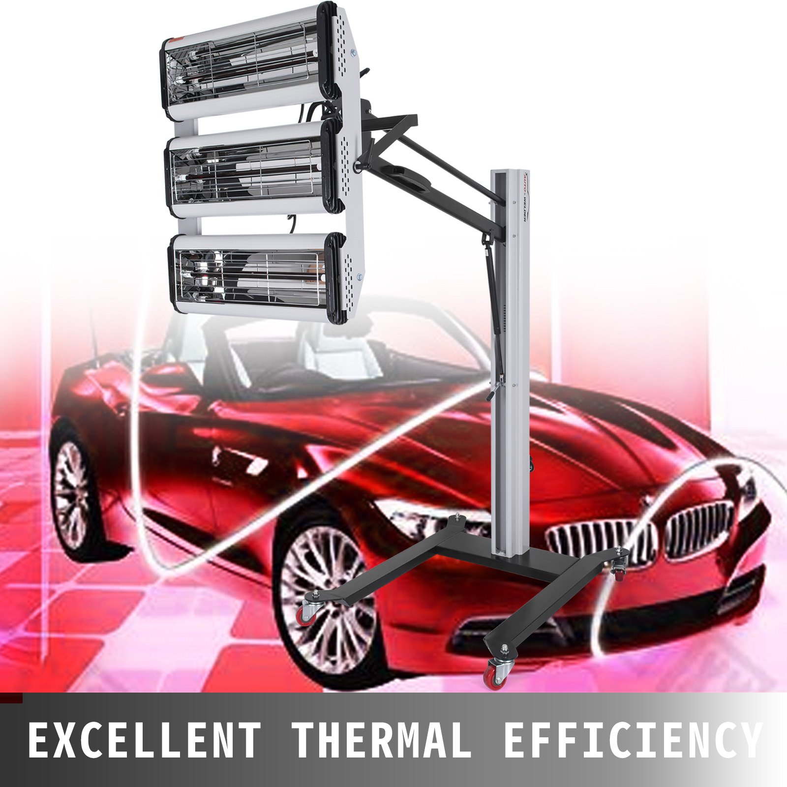 Top 3000w Spray Baking Booth Infrared Ir Paint Curing Heating Lamp