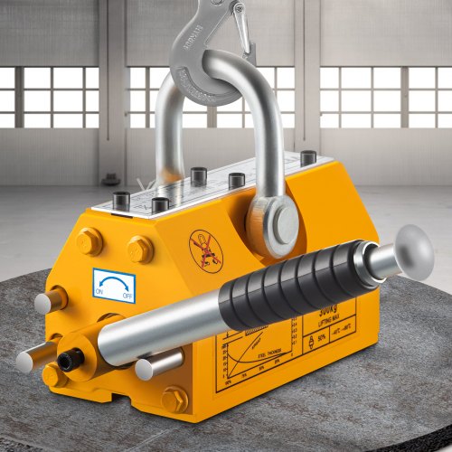 VEVOR Lifting Magnet with Release,660 Lbs Pulling Force - Steel Magnetic Lifter,Neodymium - Permanent Lift Magnets,Heavy Duty - for Hoist, Shop Crane, Block, Board