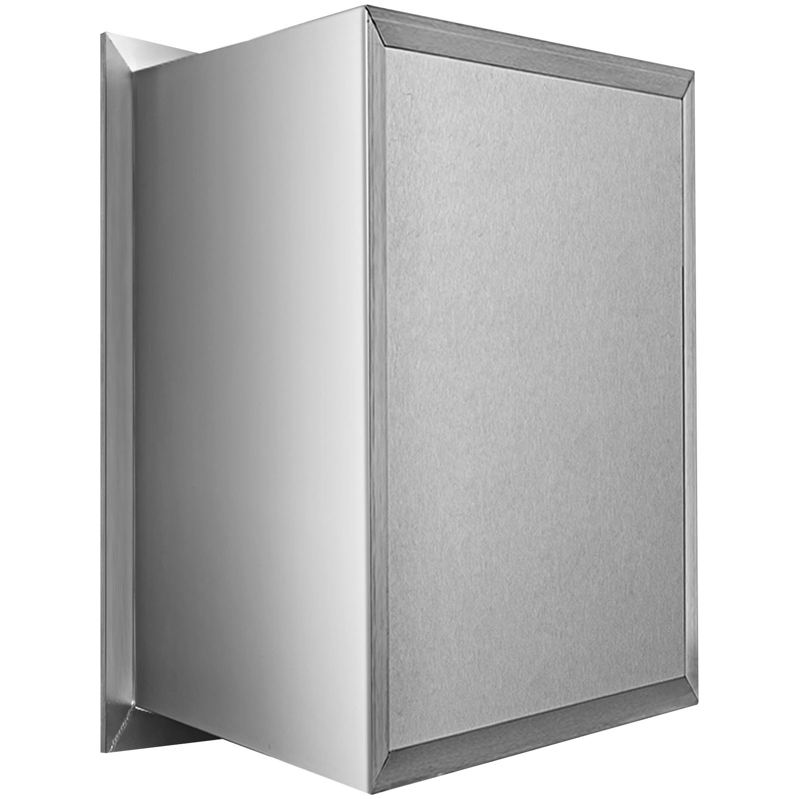 VEVOR Flush triple access drawer raised style height triple drawer, 76 x 43 cm,stainless steel