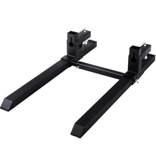VEVOR 30" Clamp on Pallet Forks, 1500 Lbs Tractor Bucket Forks with Adjustable Stabilizer Bar, Heavy Duty Pallet Forks for Tractor Attachments, Skid Steer, Loader Bucket, 43" Total Length