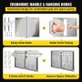 VEVOR BBQ Access Door 30x21 Inch BBQ Kitchen Doors Stainless Steel Outdoor Kitchen Cabinets Magnetic Closing System Outdoor Kitchen Island with Air Vents For Outdoor Kitchen & BBQ Island