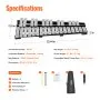 VEVOR 30 Note Glockenspiel Xylophone Bell Kit, Percussion Instrument with Mallets, Drum Sticks and Carrying Bag, Professional Glockenspiel Xylophone Percussion Instrument Set for Students & Adults