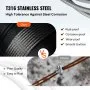 VEVOR 316 Stainless Steel Cable 1/8" 1x19 Steel Cable Wire Rope 150M/500FT Cable Railing Transport Wire Rope Cable for Railing Decking DIY Balustrade(150M)