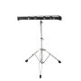 VEVOR glockenspiel kit on a sturdy adjustable stand with chrome finish and rubber feet.