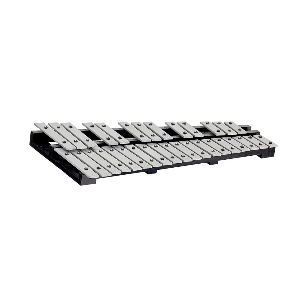 VEVOR glockenspiel xylophone with 30 steel keys on a black base.