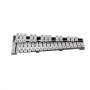 VEVOR glockenspiel xylophone with 30 silver metal keys on a black frame.