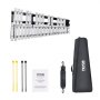 VEVOR glockenspiel xylophone with mallets, case, strap, and user manual for musical instruction.