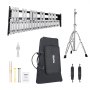 VEVOR glockenspiel kit with metal bars, mallets, stand, bag, and accessories for musical practice.