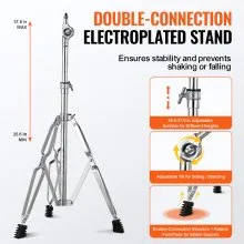 VEVOR 32 Note Glockenspiel Xylophone Bell Kit with Mallets, Drum Sticks & Stand