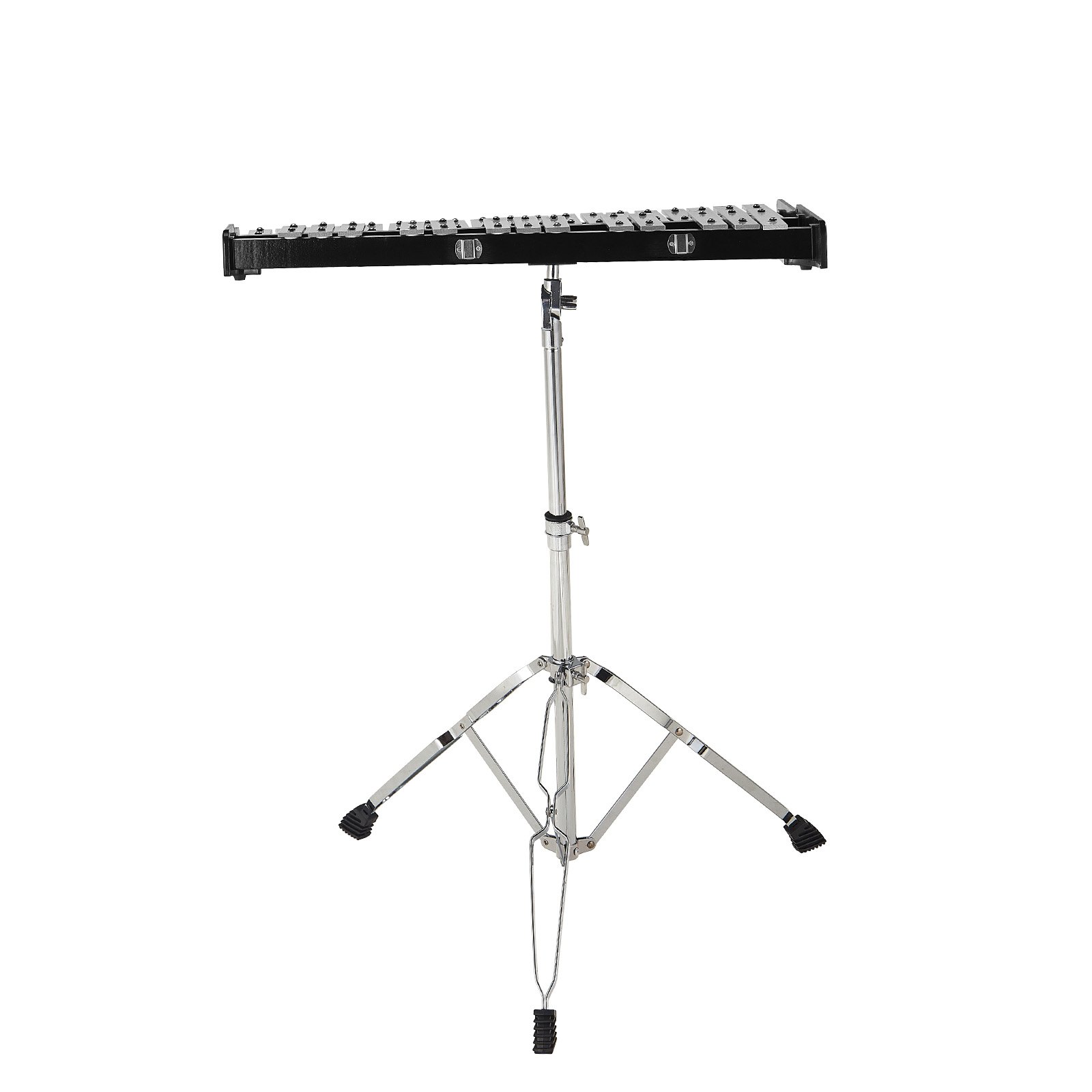 VEVOR glockenspiel kit on adjustable stand with metal tripod base.