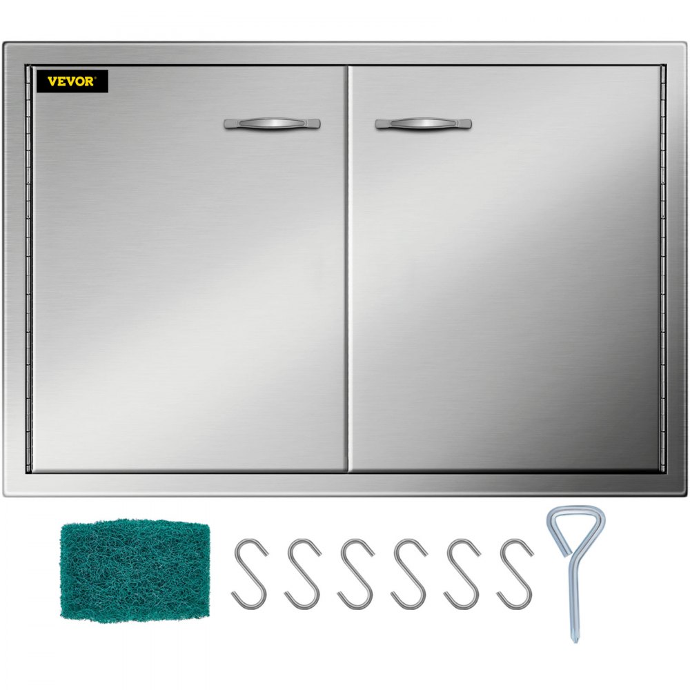 Dvere na grilovanie 83 X 55 cm Dvere s dvojitým prístupom Vonkajšia leštená reklama do kuchyne