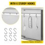 VEVOR Outdoor Kitchen Access 34" x 19" Wall Construction Stainless Steel Flush Mount for BBQ Island, 34inch x 19inch, Double Door