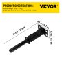 Amortiguador de cabina trasera VEVOR compatible con International Prostar Pro 2008-2017 3595977C96 3595977C95. Amortiguador de aire para cabina que amortigua la vibración de conducción (individual).