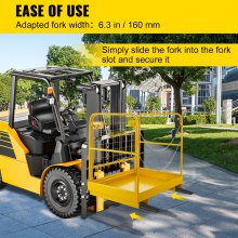 VEVOR 36Inch X 36Inch Forklift Work Platform Forklift Safety Cage 1102Lbs/500Kg Capacity Stability Aerial Fence Safe Rust-Free Non-Slip Indoor Outdoor
