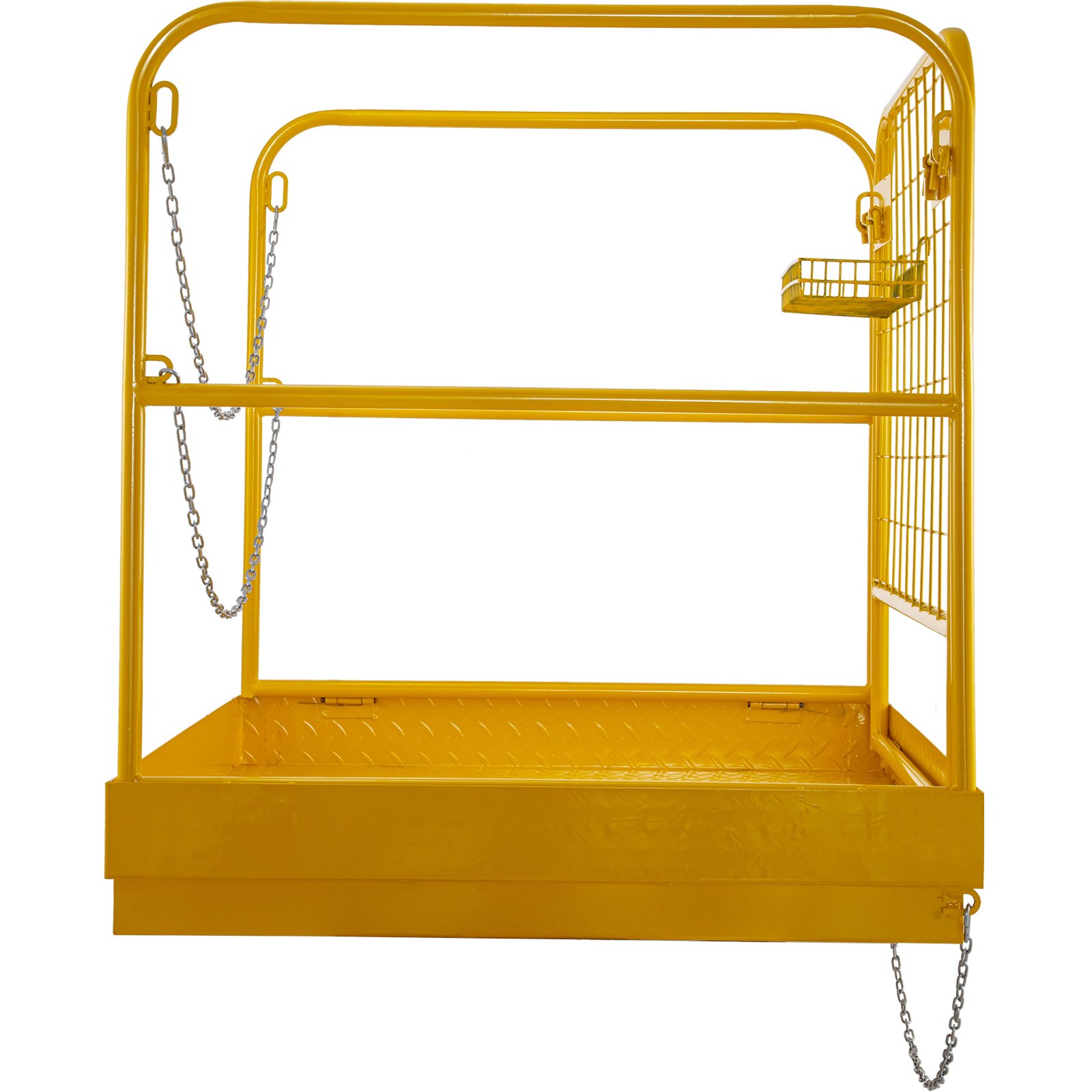 VEVOR Forklift Man Basket 36"x36" for 1 or 2 People, Forklift Safety Cage 1102 Lbs, Foldable for Changing Lights, Painting, Roof Repair, Tree Service