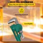VEVOR 36-Inch Aluminum Straight Pipe Wrench Ideal for 2” to 3-1/2” Pipe Adjustable Plumbing Pipe Wrench Heavy Duty 5” Jaw capacity Plumbers Pliers Tool
