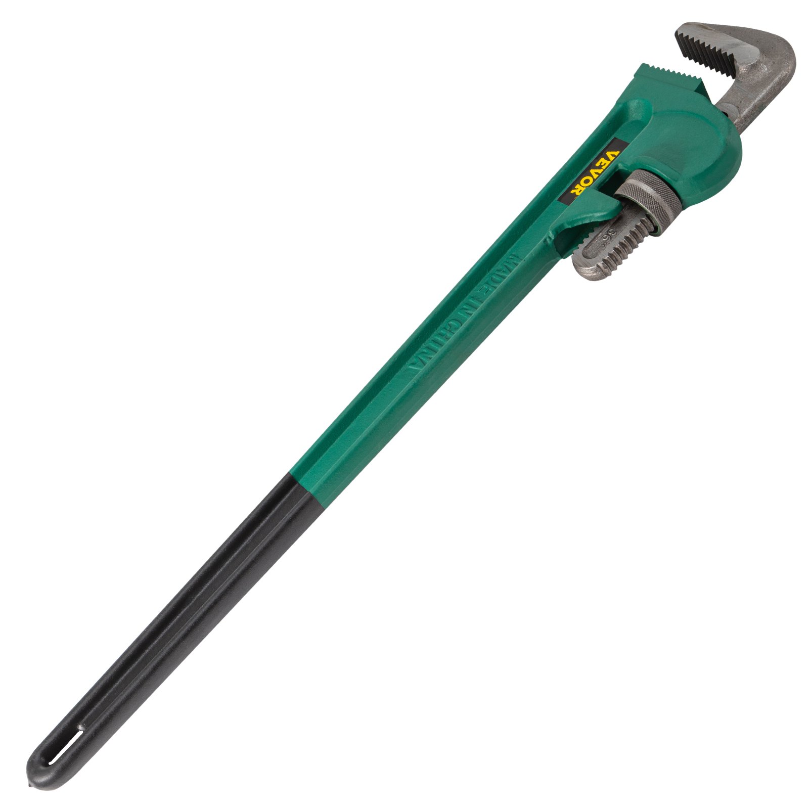 VEVOR 36-tums rakt rörnyckel i aluminium Idealisk för 2" till 3-1/2" rör justerbar VVS-rörnyckel Heavy Duty 5" käkkapacitet Rörmokare Tångverktyg