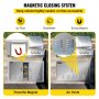 VEVOR Puerta de isla para barbacoa, marco biselado de 36 x 21, puerta de doble acceso ventilada, acero inoxidable para cocina al aire libre