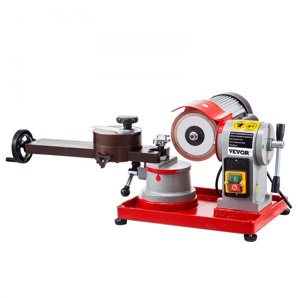 VEVOR Circular Saw Blade Sharpener, 370W Rotary Angle Mill Grinding Machine with 5" Grinding Wheel, Universal Saw Blade Sharpener Machine for Sharpening Carbide Tipped Saw Blades