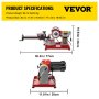 VEVOR Circular Saw Blade Sharpener, 370W Rotary Angle Mill Grinding Machine with 5" Grinding Wheel, Universal Saw Blade Sharpener Machine for Sharpening Carbide Tipped Saw Blades