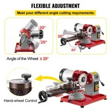 VEVOR Circular Saw Blade Sharpener 5" Grinding Wheel Size, Rotary Angle Mill Grinding Machine 370W, Saw Blade Sharpener Machine for Carbide Tipped Saw Blades
