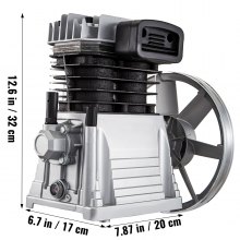 Nouveau Pompe industrielle de compresseur d'air à double cylindre 375L adaptée à 2,2 kw