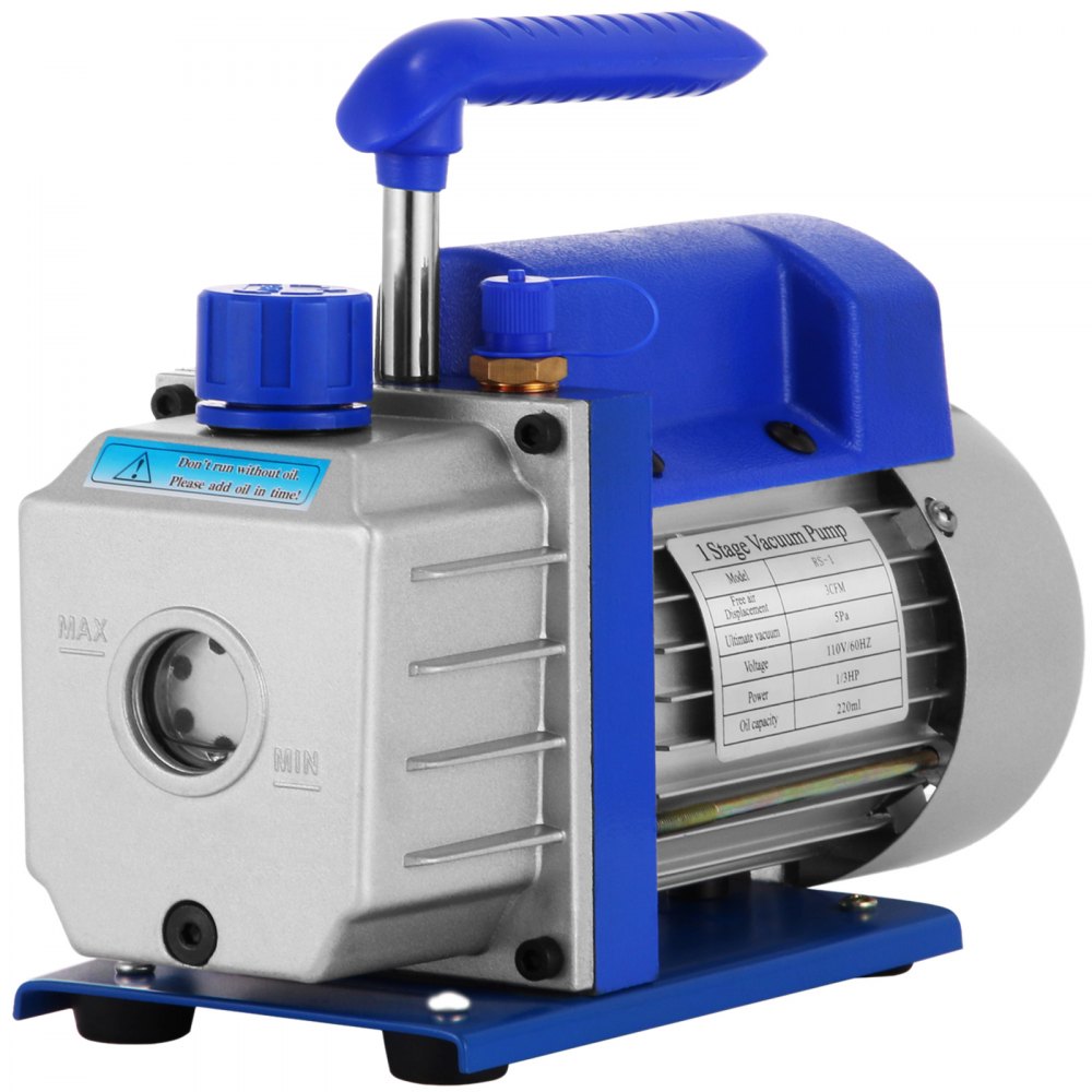 Vacuum Pump Refrigeration   Air Condition 3500RPM 85 L/min 3CFM One Stage