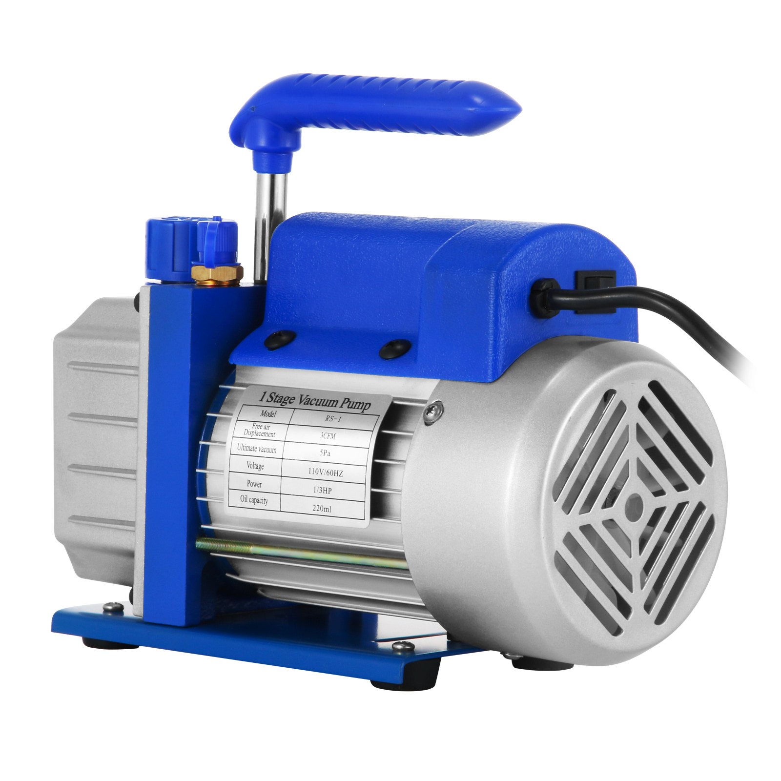 Vacuum Pump Refrigeration   Air Condition 3500RPM 85 L/min 3CFM One Stage