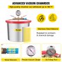 VEVOR 3CFM Vacuum Pump With 2 Gallon Chamber Kit 120w Vacuum Pump Manifold Vacuum Drying Pump Aircon Vacuum Pump