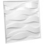 VEVOR 3D Wall Panels 13 Pack Wall Panels PVC Decorative Wall Panels for 32 sqft Area Wall Panels for Interior Wall Decor Big Wave Style 3D Wall Tiles White 3D Wall Art Paintable Modern Wall Panel