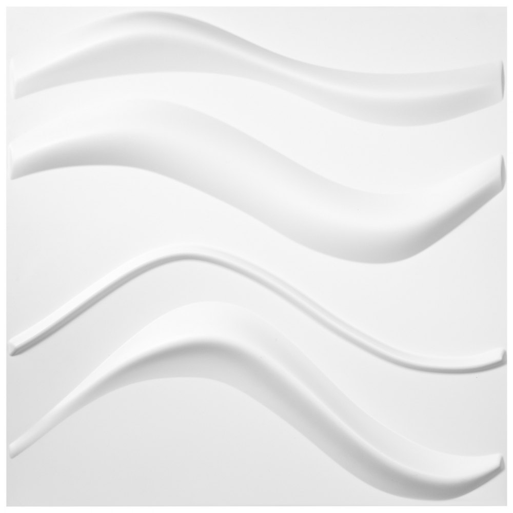 VEVOR 3D Wall Panels 13 Pack Wall Panels PVC Decorative Wall Panels for 32 sqft Area Paintable Wall Panels for Interior Wall Decor Little Wave Style 3D Wall Tiles White 3D Wall Art Textured Modern