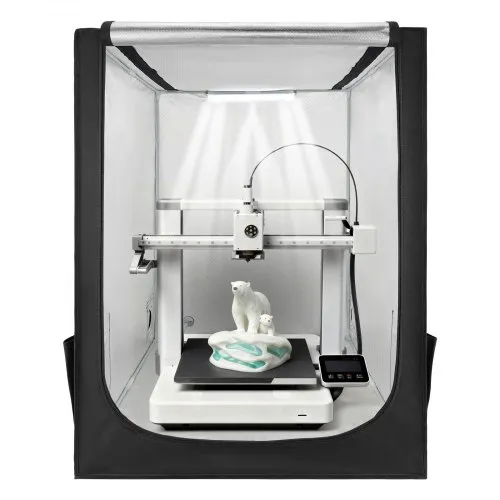 VEVOR 3D Printer Enclosure, Dustproof Waterproof Large Oxford Cloth 3D Printer Tent, Constant Temperature Protective Case with LED Lighting, Compatible with Creality/ELEGOO/Anycubic Popular Models