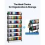 VEVOR 3D Printer Filament Storage Rack, 7 Tier Heavy Duty Storage Shelves for 3D Printing Filaments, Filament Spool Holders Racks for 3D Printing Studio, Home Studio, Office, Workshop (Shelf Only)