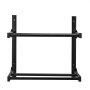 VEVOR - Estante de pared para filamentos de impresora, de 2 niveles, con ruedas para portacarretes de filamento, ideal para estudios de impresión 3D y talleres (solo estante)