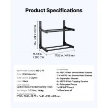 VEVOR Wall Mount Printer Filament Storage Rack 2-Tier Filament Spool Holder Rack