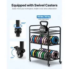 VEVOR 3D Printer Filament Storage Rack 3 Tier Filament Spool Holders Racks