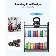 VEVOR 3D Printer Filament Storage Rack 3 Tier Filament Spool Holders Racks