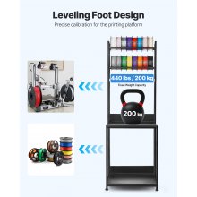 VEVOR 3D Printer Filament Storage Rack 4-Tier 3D Printer Stand with Storage