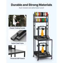 VEVOR 3D Printer Filament Storage Rack 4-Tier 3D Printer Stand with Storage