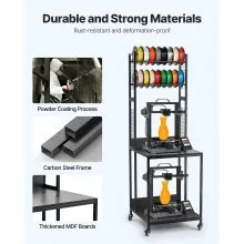VEVOR 3D Printer Filament Storage Rack 4-Tier 3D Printer Stand with Storage
