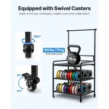 VEVOR 3D Printer Filament Storage Rack 3-Tier 3D Printer Stand with Storage