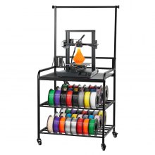 VEVOR 3D Printer Filament Storage Rack 3-Tier 3D Printer Stand with Storage