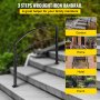 Nastavitelné kované zábradlí VEVOR 3FT Vhodné pro venkovní schody/schody ve 3 krocích