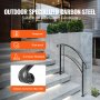 outdoor VEVOR handrails: heatproof, rust-proof, corrosion-resistant, non-slip.